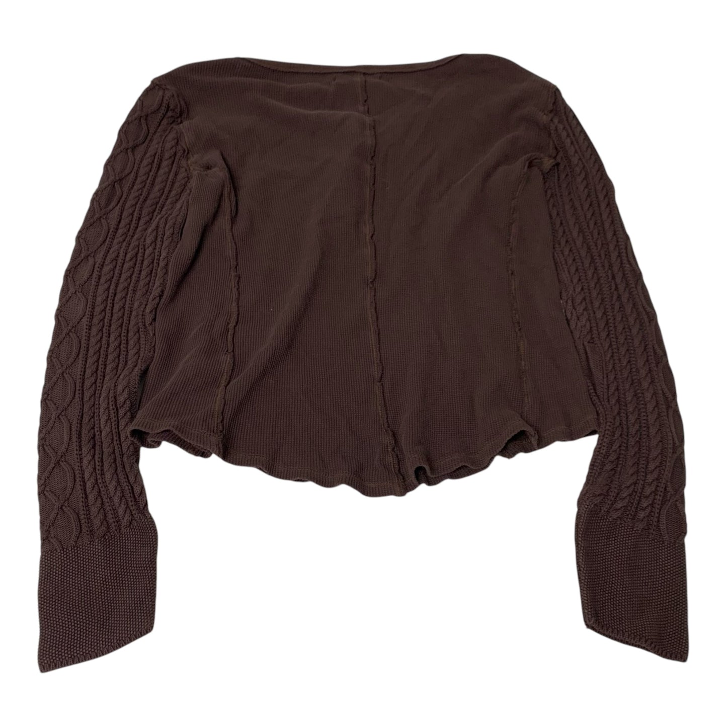 Top Long Sleeve By Lucky Brand In Brown, Size: M
