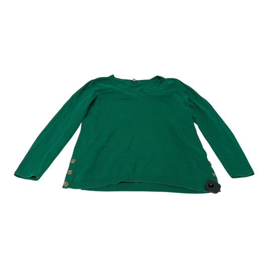Top Long Sleeve By Talbots In Green, Size: Mp
