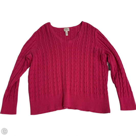 Sweater By St Johns Bay In Pink, Size: 3x