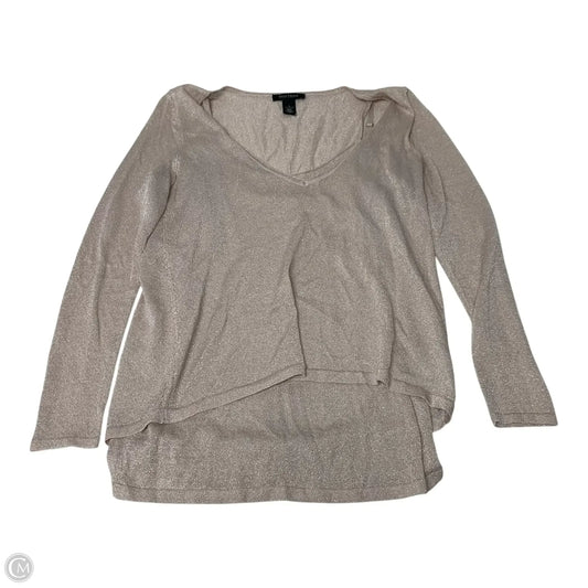 Top Long Sleeve By White House Black Market In Pink, Size: S