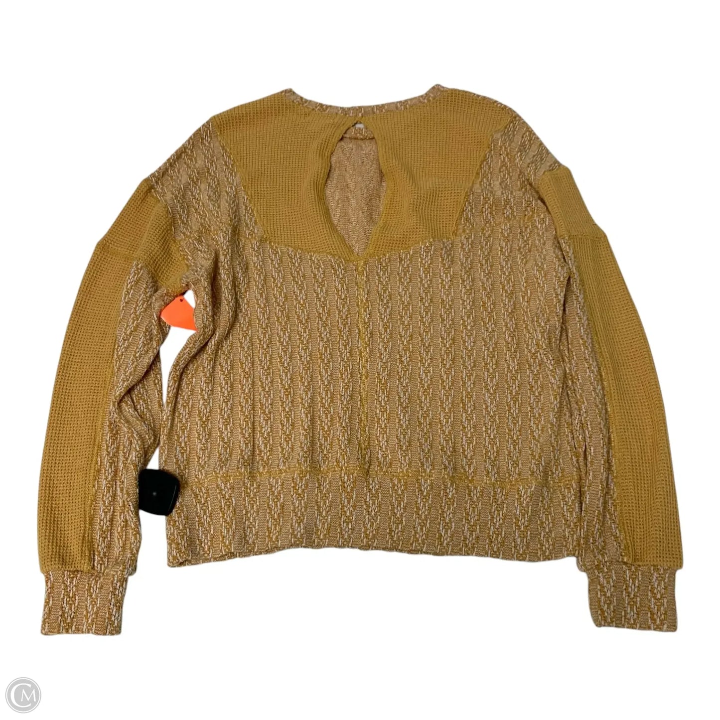 Top Long Sleeve By Bke In Yellow, Size: Xs