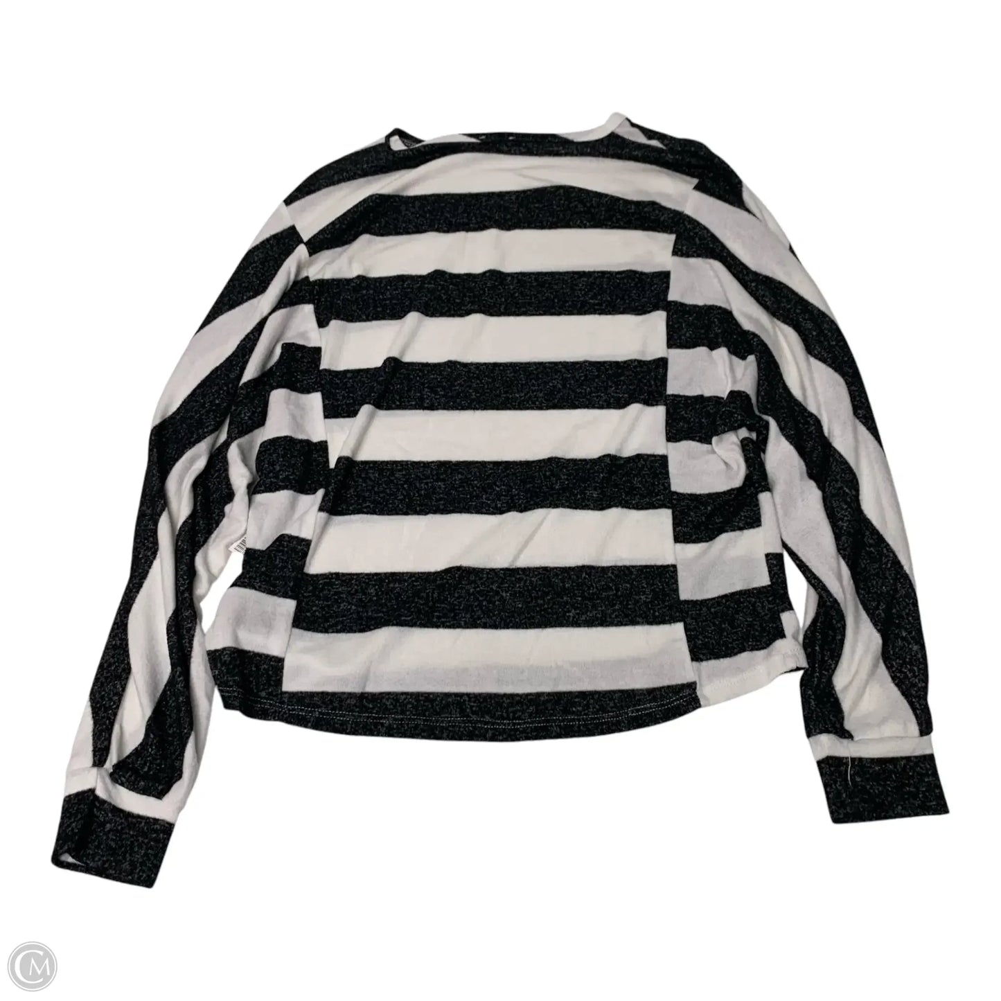 Top Long Sleeve By Bke In Black & White, Size: Xs