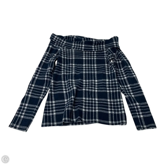 Top Long Sleeve By Banana Republic In Navy, Size: S