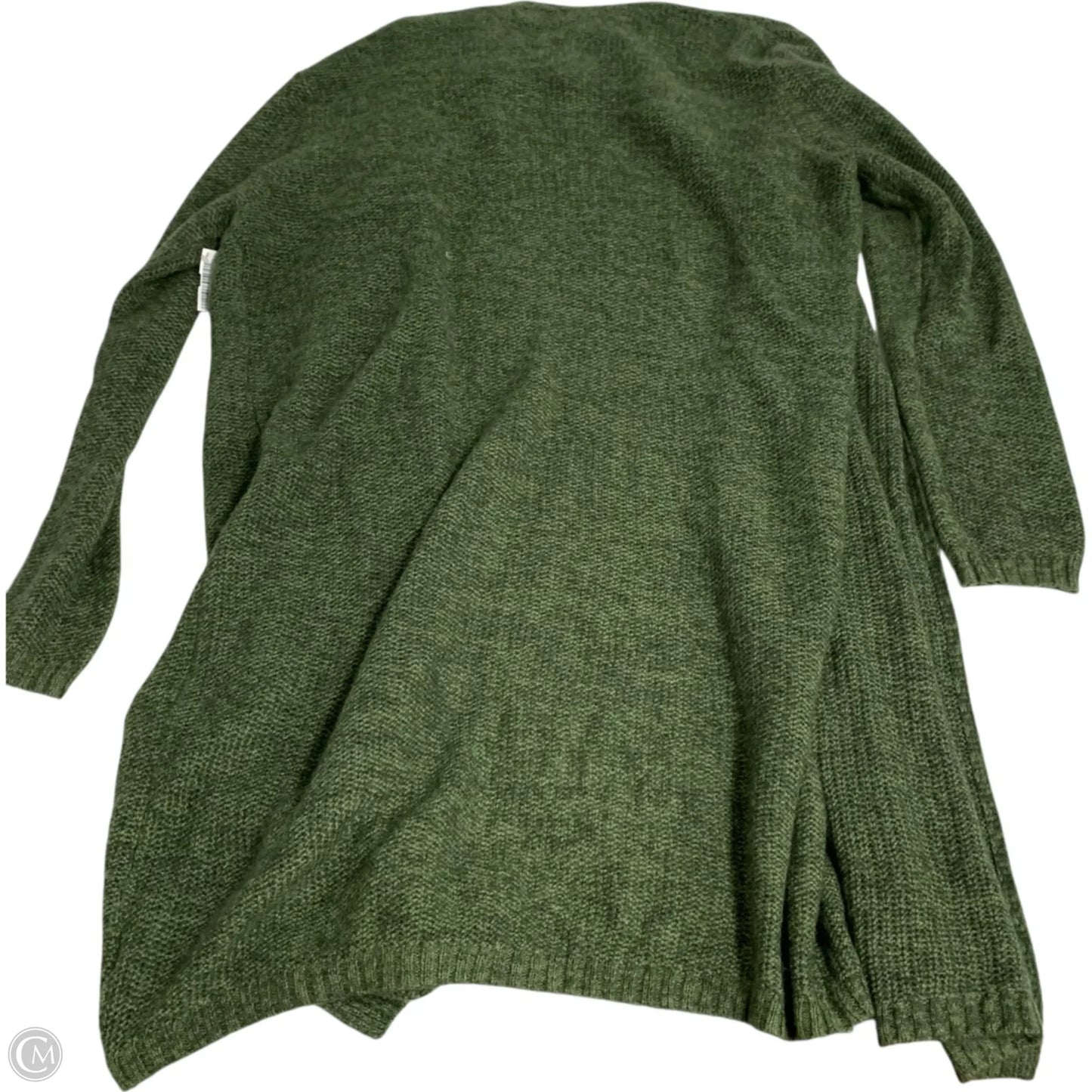 Sweater Cardigan By Faded Glory In Green, Size: Xxl
