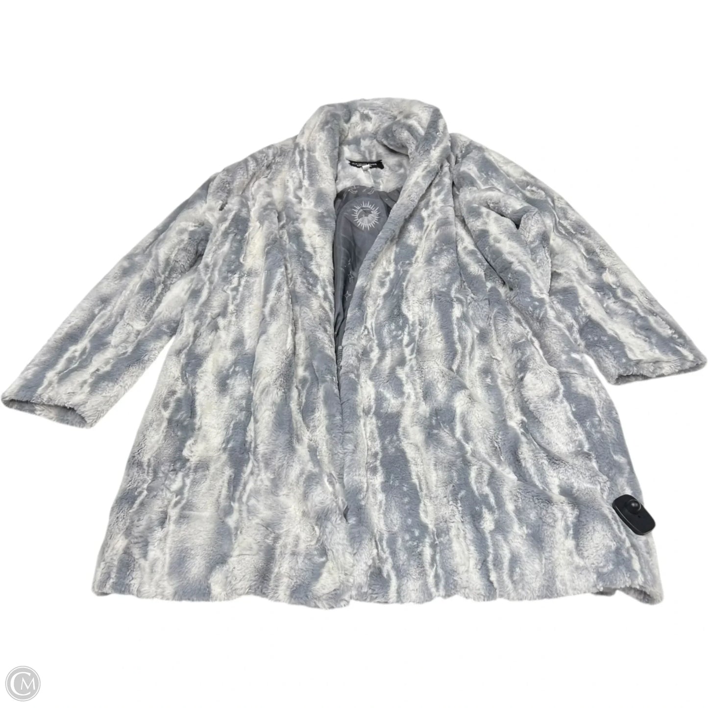 Coat Designer By Johnny Was In Grey, Size: S