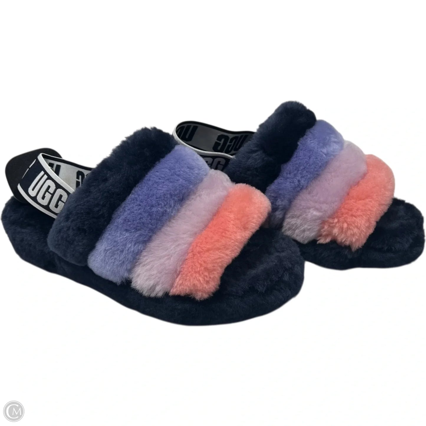 Slippers Designer By Ugg In Blue & Purple