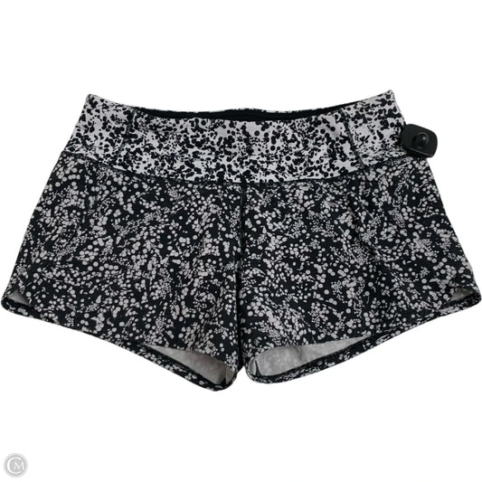 Athletic Shorts By Lululemon In Black & White, Size: S