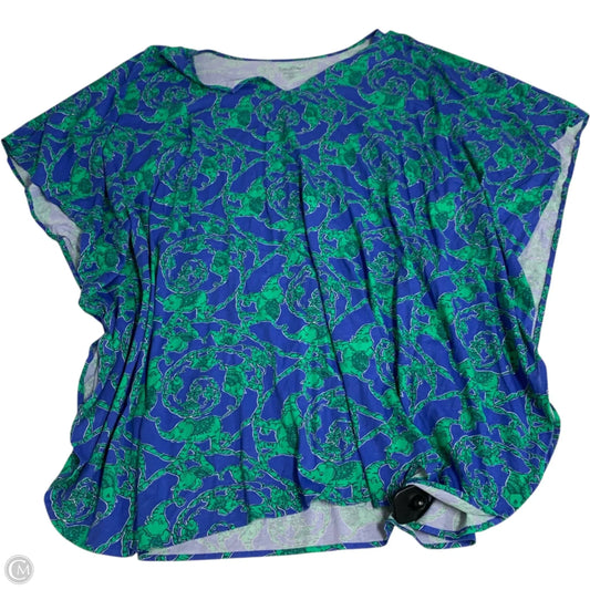 Tunic Designer By Lilly Pulitzer In Blue & Green, Size: M
