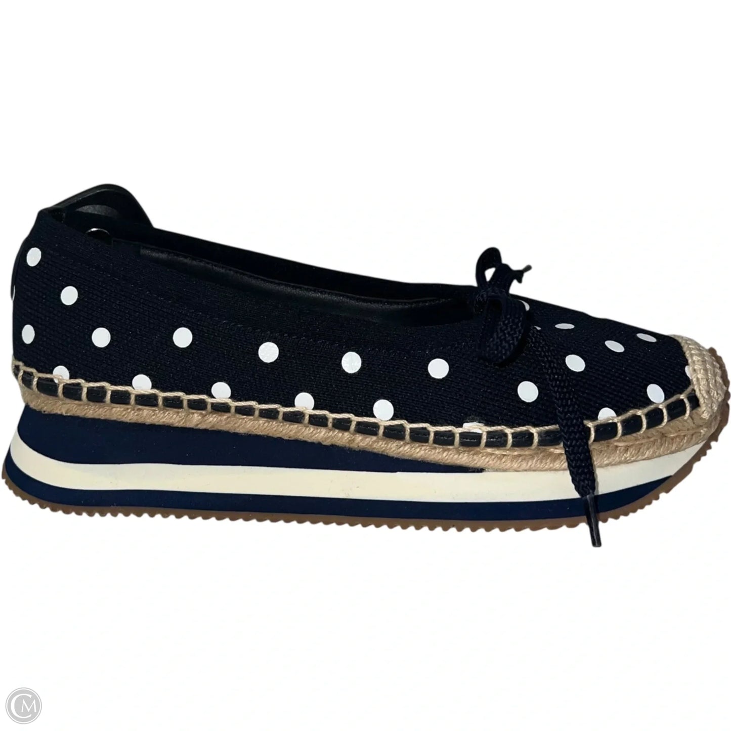 Shoes Designer By Tory Burch In Blue & White, Size: 6.5