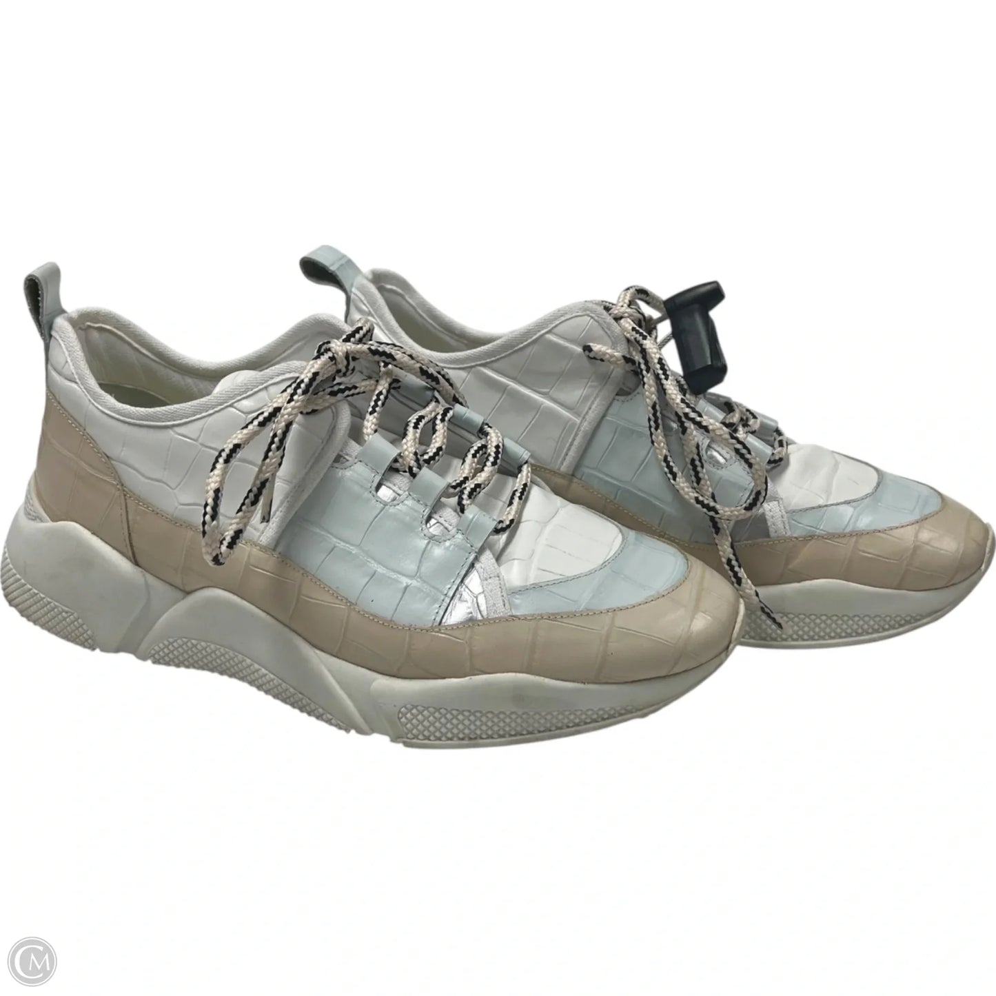 Shoes Sneakers By Freda Salvador In Brown & White, Size: 7