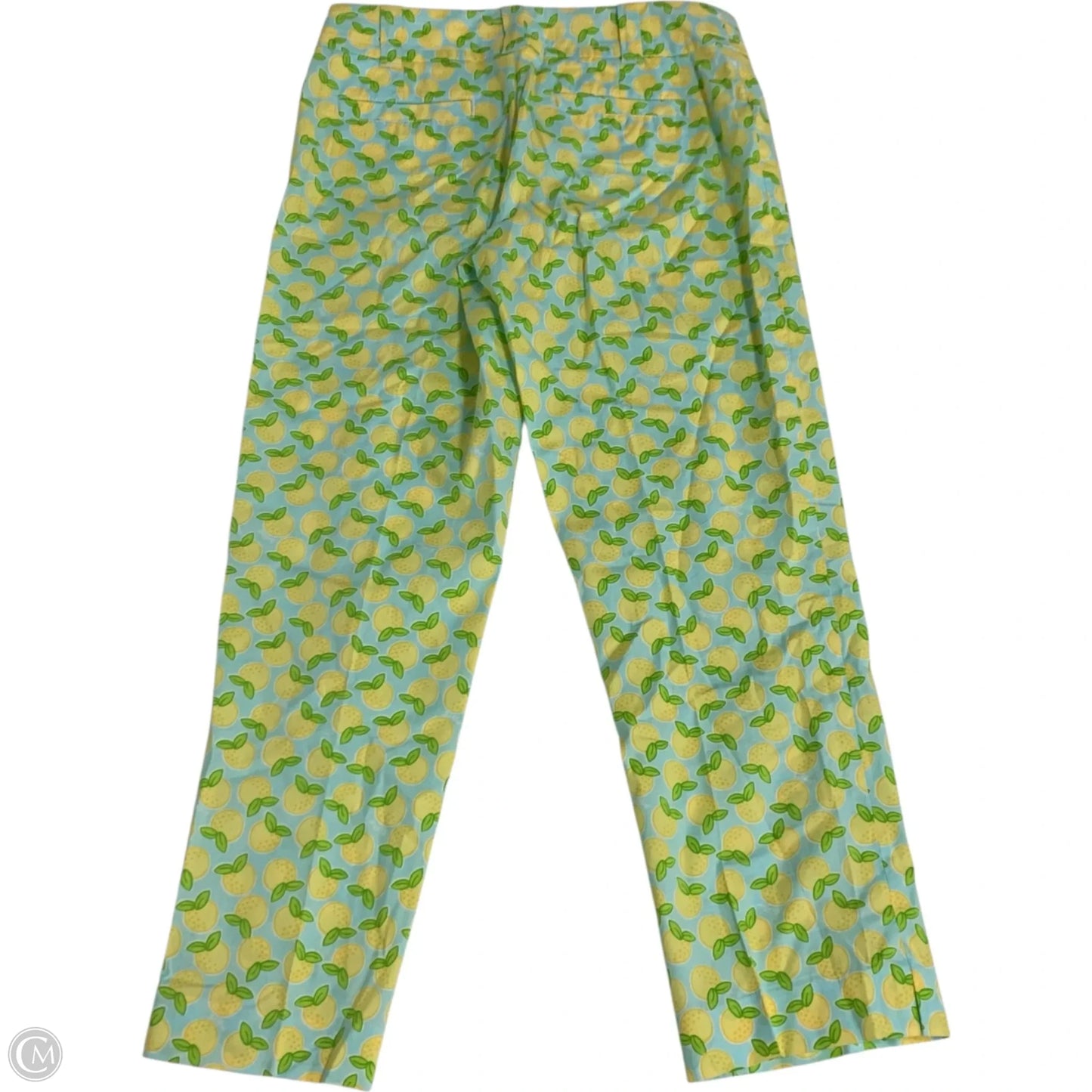 Pants Designer By Lilly Pulitzer In Green & Yellow, Size: 2