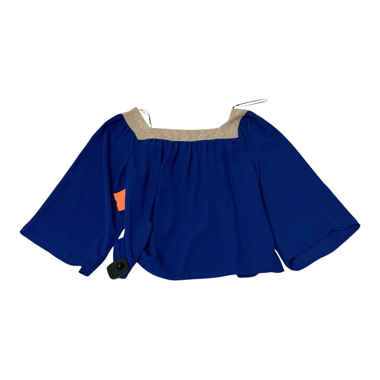 Blouse Long Sleeve By Flying Tomato In Blue, Size: S