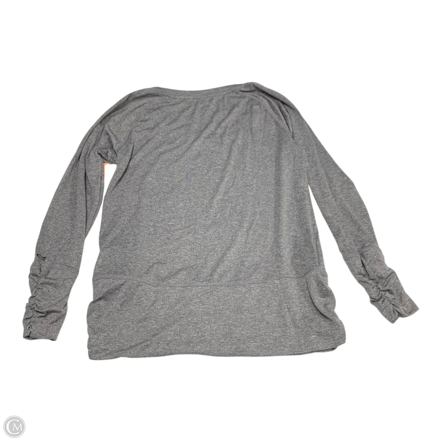 Athletic Top Long Sleeve Crewneck By Champion In Grey, Size: M