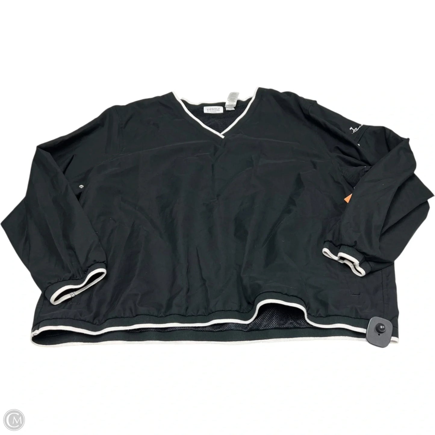 Athletic Top Long Sleeve Crewneck By Liz Claiborne In Black, Size: 3x