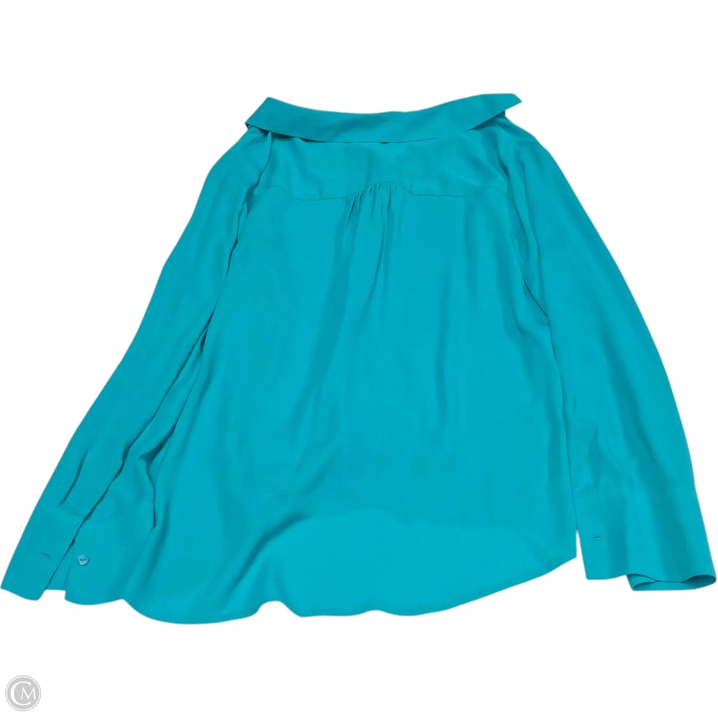 Top Long Sleeve By Worthington In Blue, Size: 1x