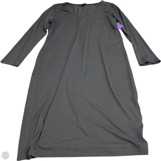 Dress Casual Short By Eileen Fisher In Grey, Size: Xs