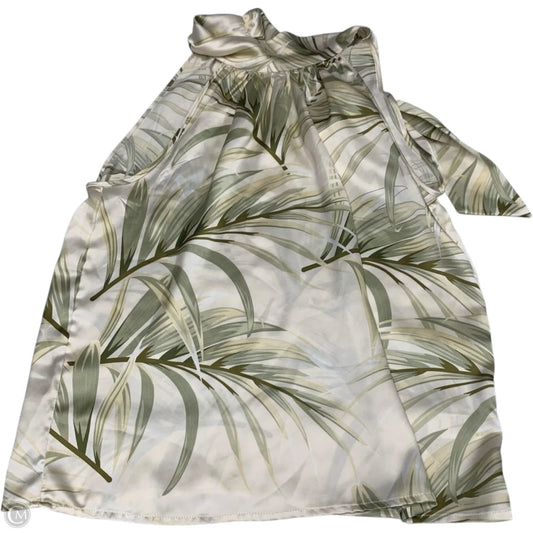 Top Sleeveless By Rachel Zoe In Cream & Green, Size: Xl