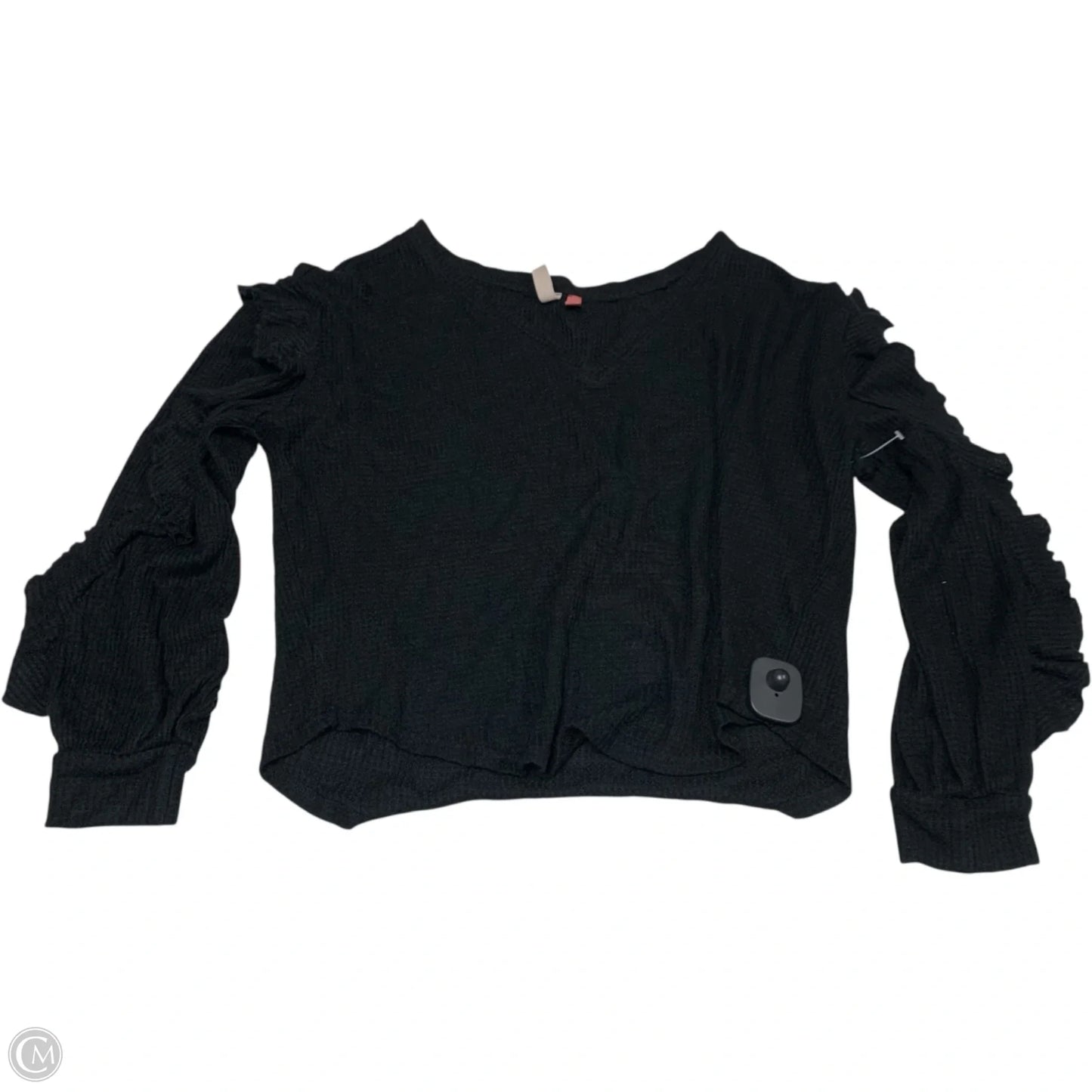 Top Long Sleeve By Pilcro In Black, Size: M