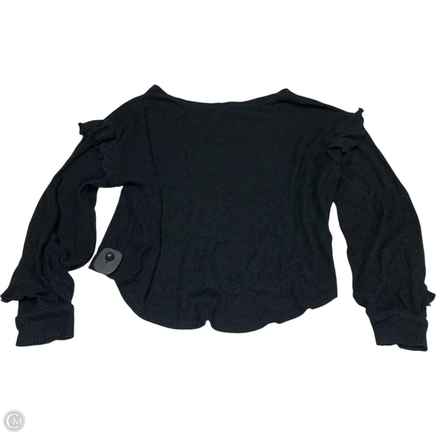 Top Long Sleeve By Pilcro In Black, Size: M