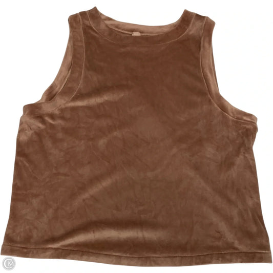 Top Sleeveless By Skims In Brown, Size: Xl