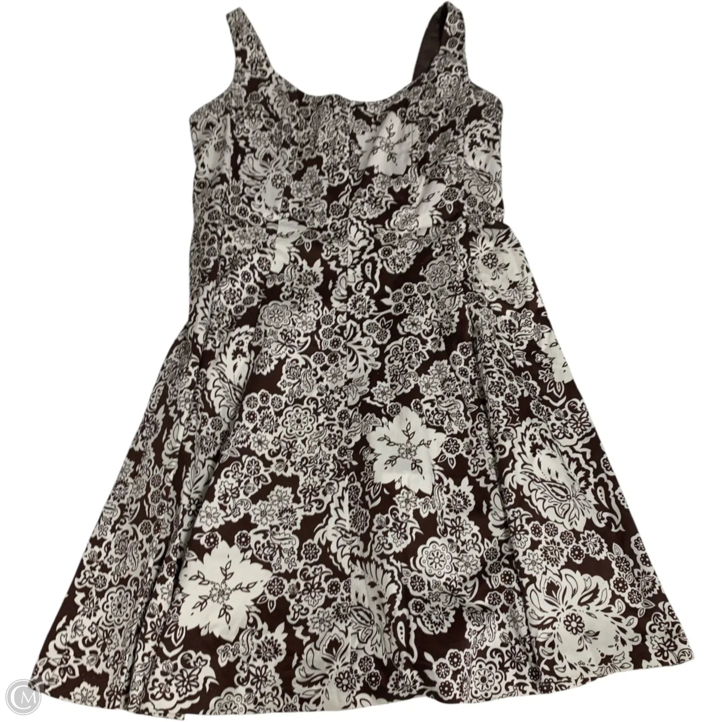 Dress Casual Short By R And M Richards In Brown & White, Size: Mp