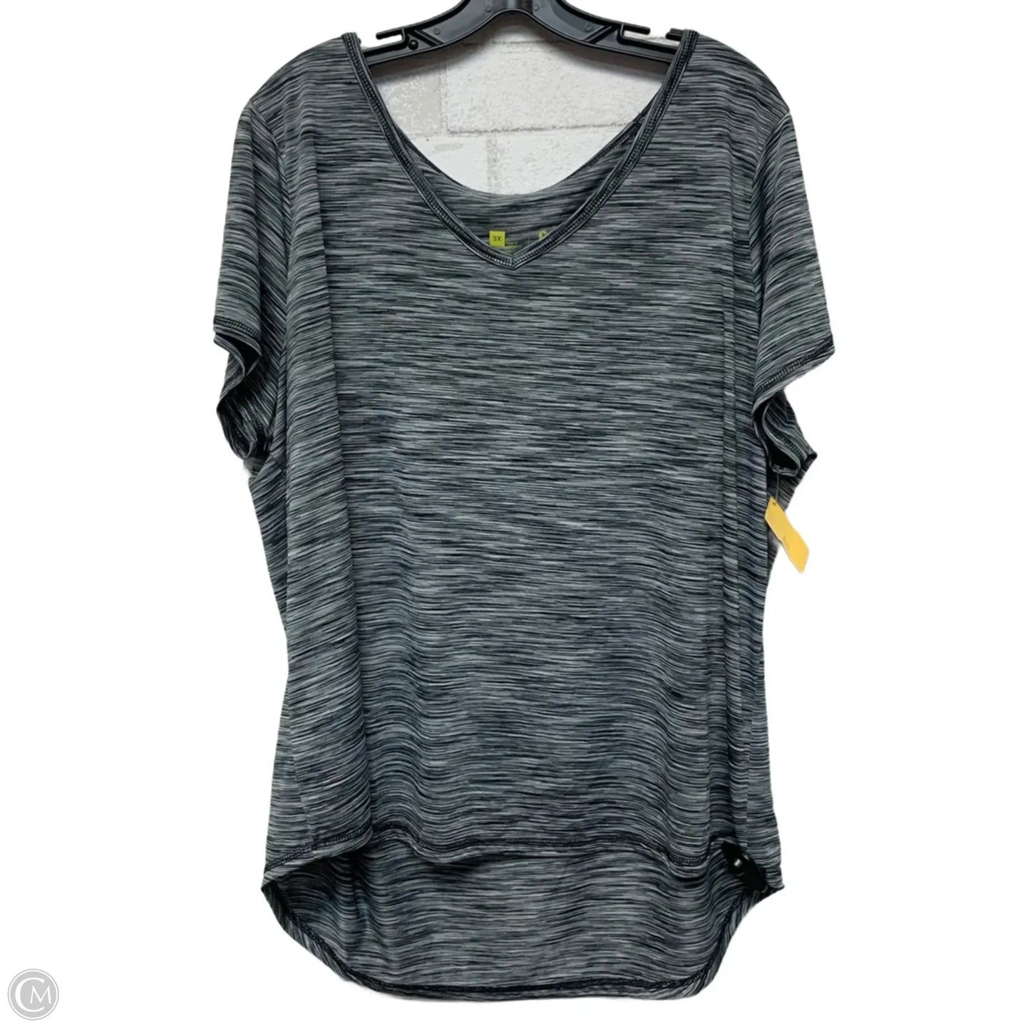 Athletic Top Short Sleeve By Xersion In Grey, Size: 3x