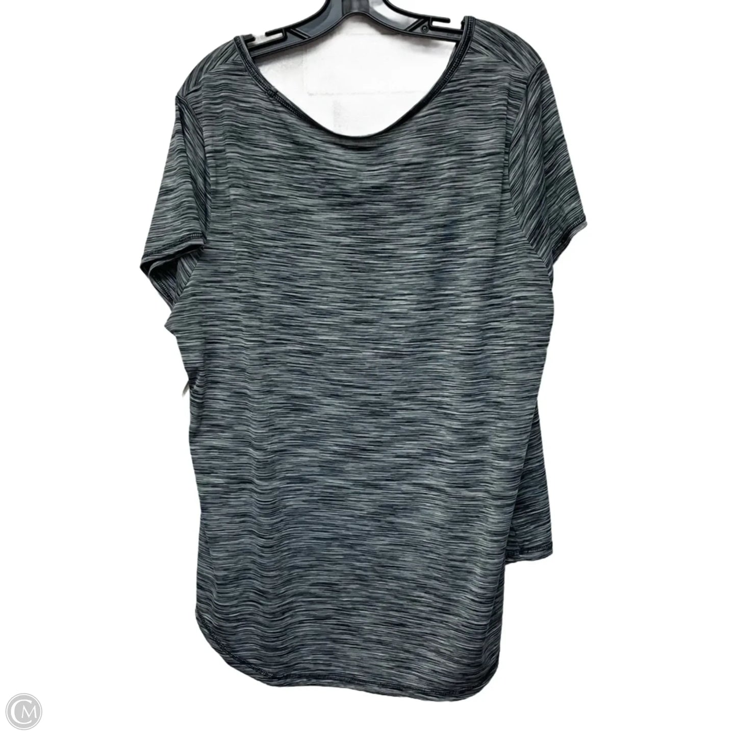 Athletic Top Short Sleeve By Xersion In Grey, Size: 3x