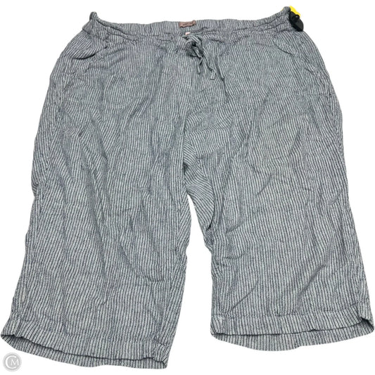 Pants Linen By Per Se In Striped Pattern, Size: 3x