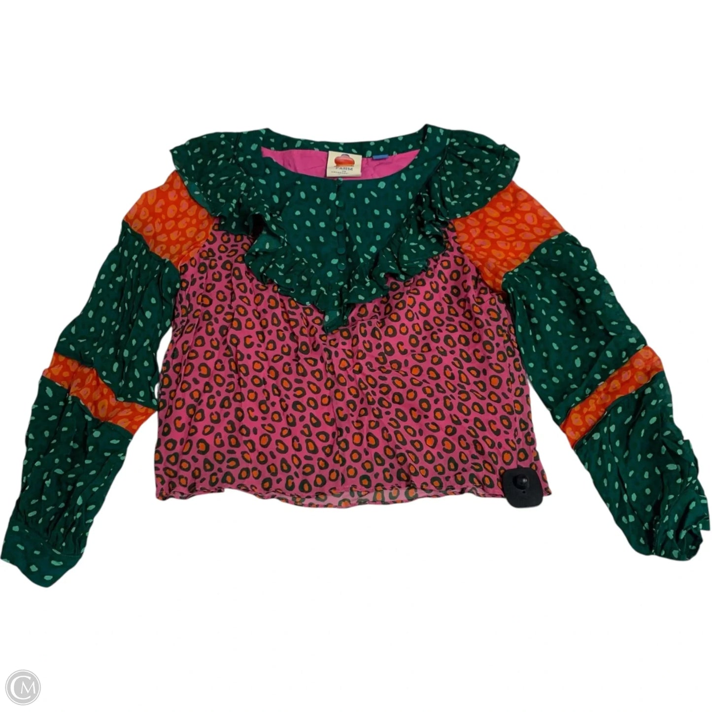 Top Long Sleeve Designer By Farm Rio In Multi-colored, Size: Xs