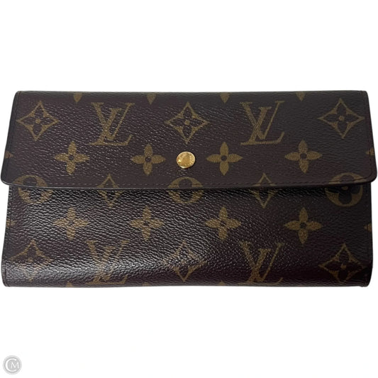Wallet Luxury Designer By Louis Vuitton, Size: Medium