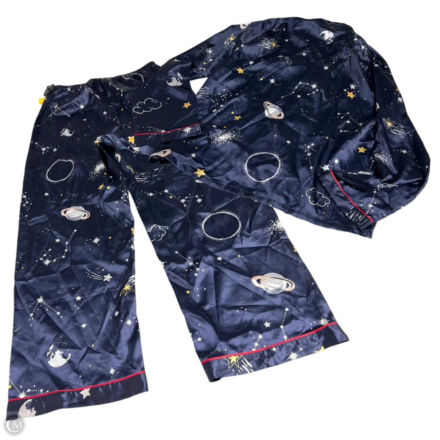 Lounge Set Pants By Clothes Mentor In Blue, Size: L