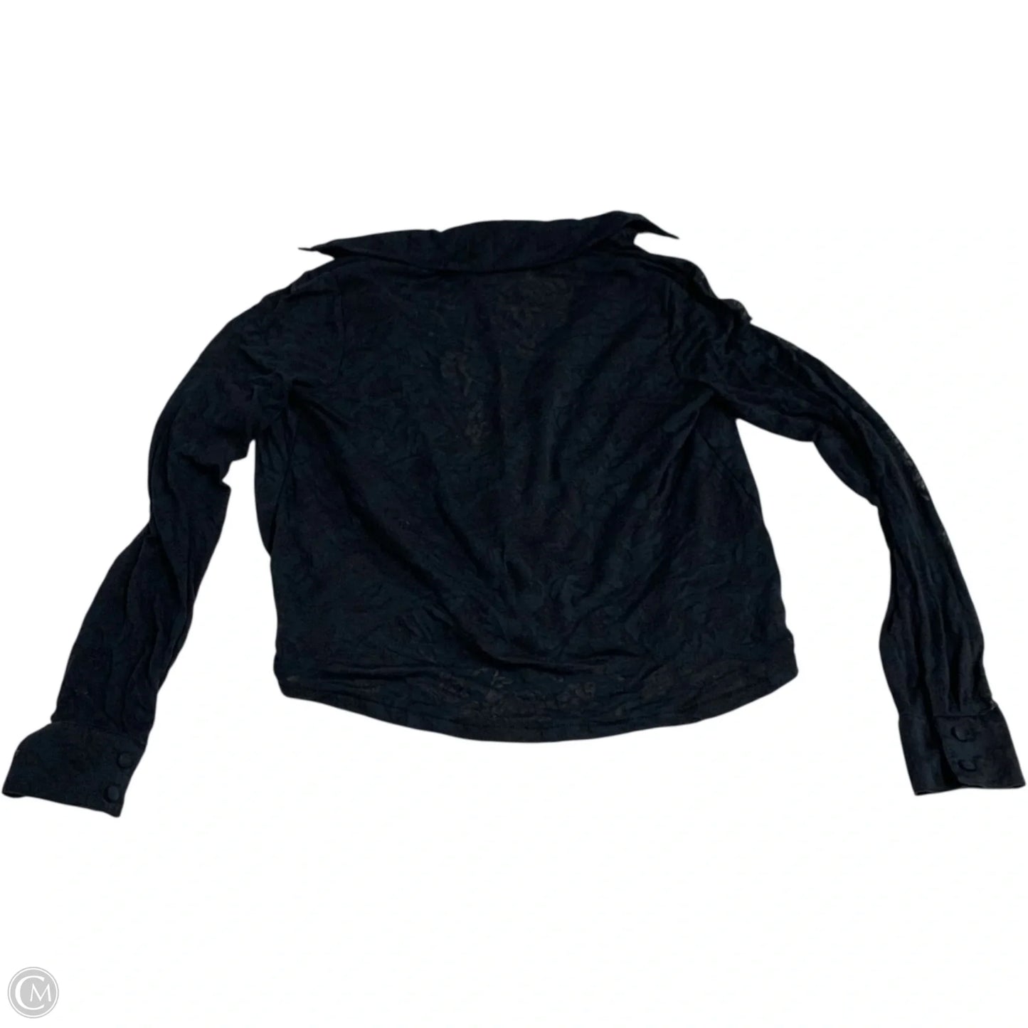 Top Long Sleeve By Maeve In Black, Size: S