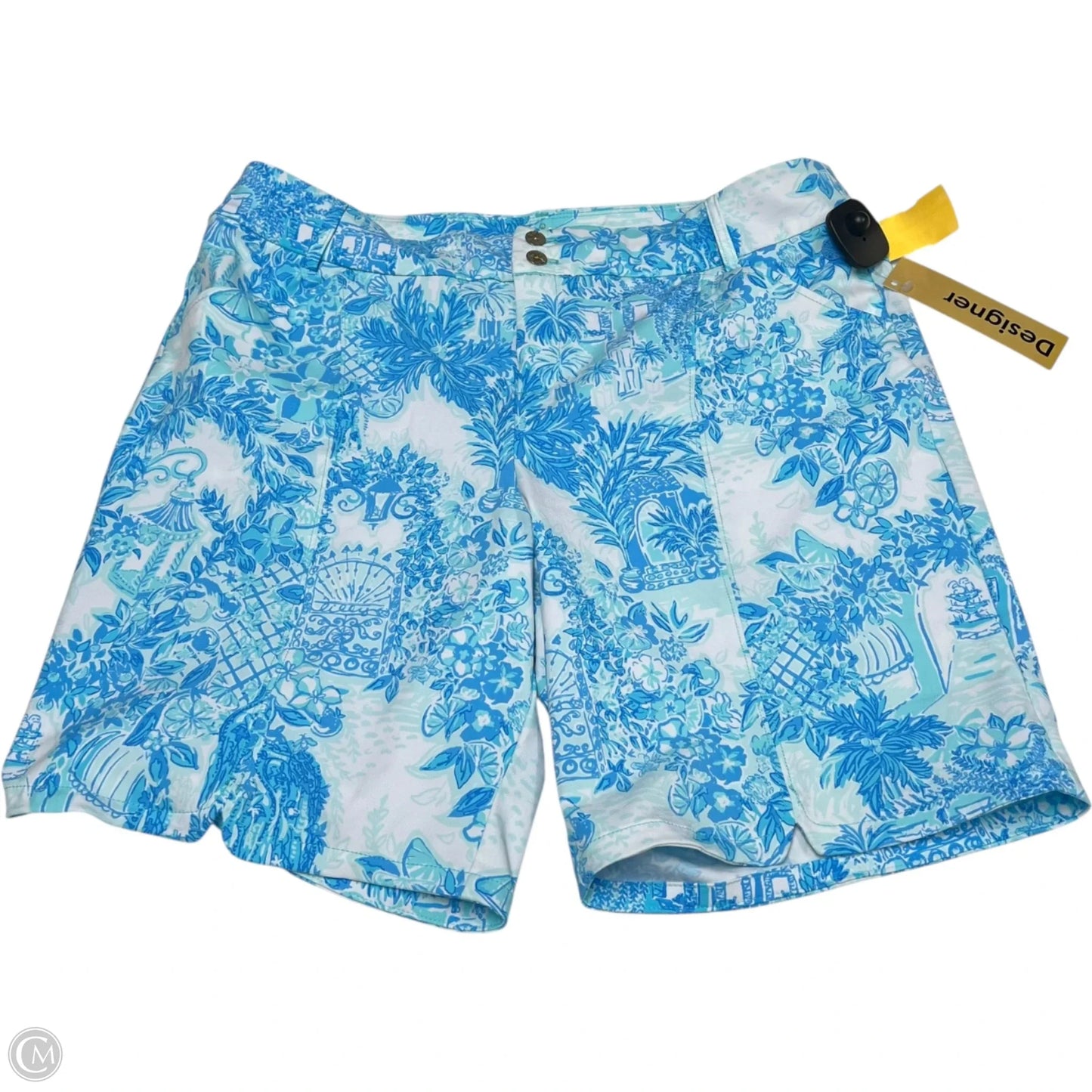 Shorts Designer By Lilly Pulitzer In Blue & White, Size: 16