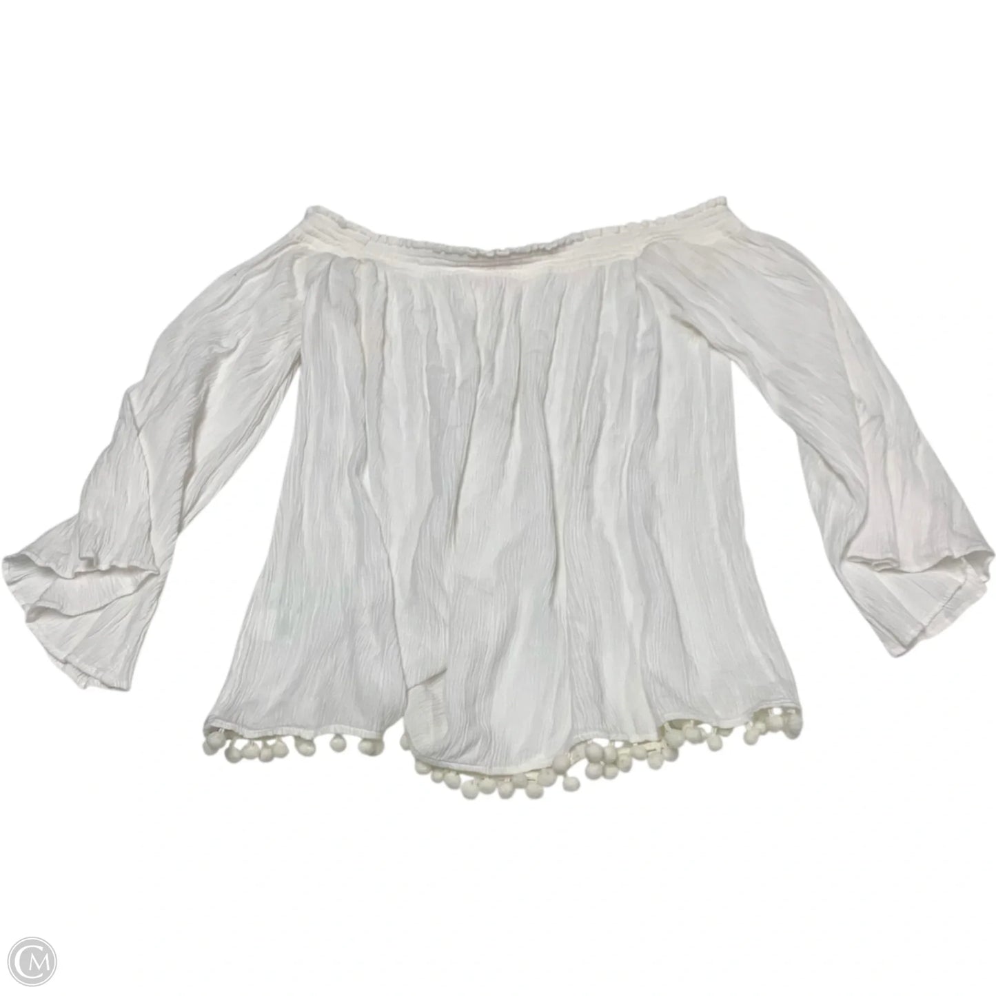 Top Long Sleeve Designer By Lilly Pulitzer In White, Size: Xl