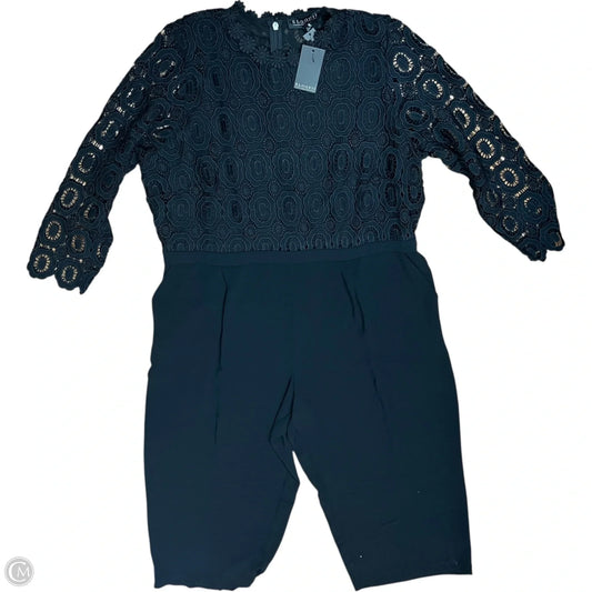 Jumpsuit By Eloquii In Black, Size: 3x