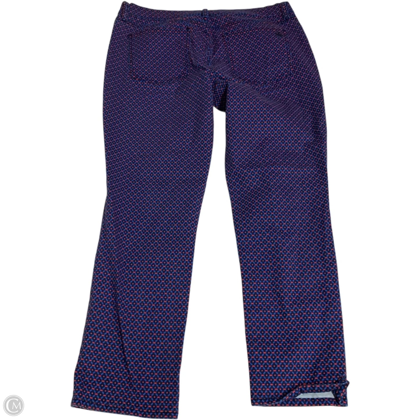 Pants Designer By Tory Burch In Blue & Orange, Size: 14