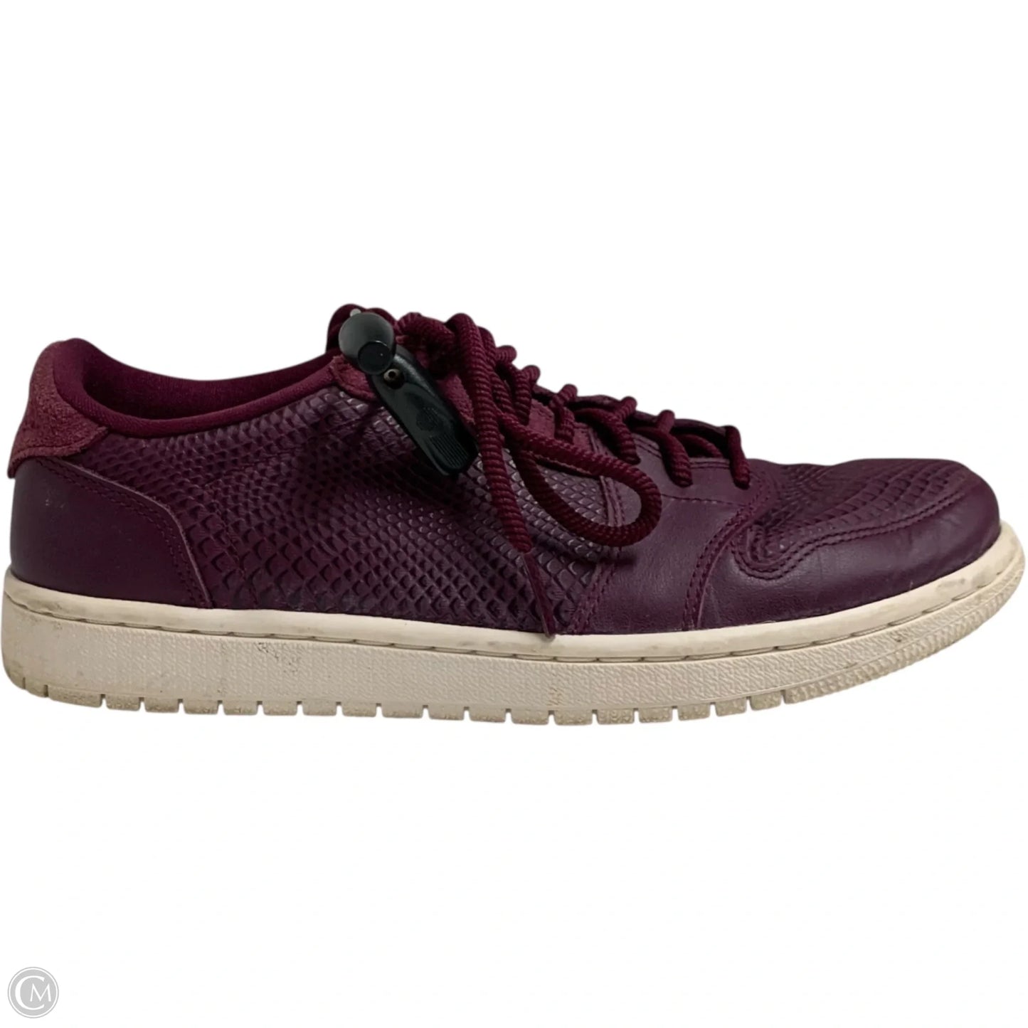 Shoes Luxury Designer By Jordan In Maroon, Size: 9