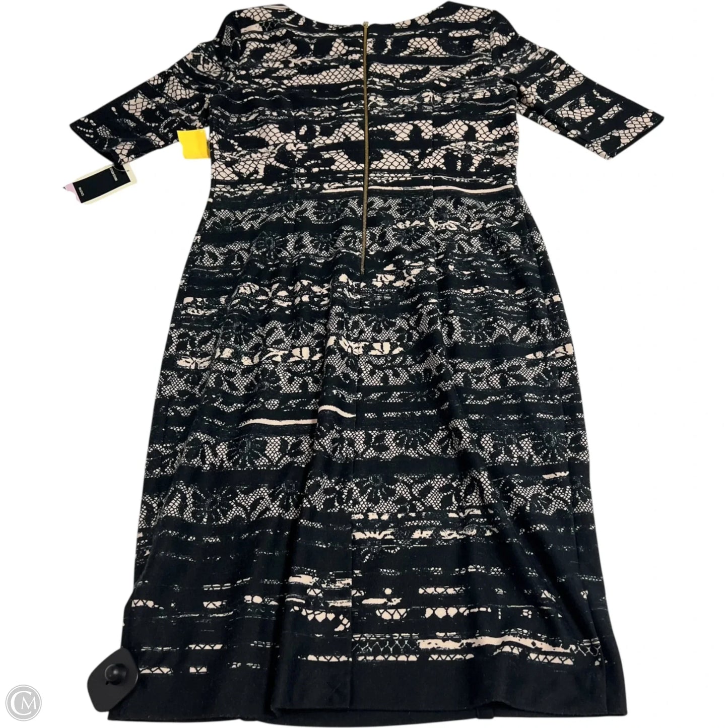 Dress Work By Julian Taylor In Black & Cream, Size: S