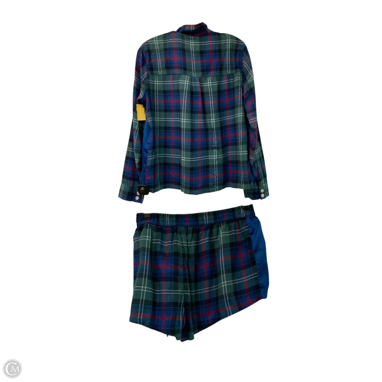 Lounge Set Shorts By Abercrombie And Fitch In Plaid Pattern, Size: M