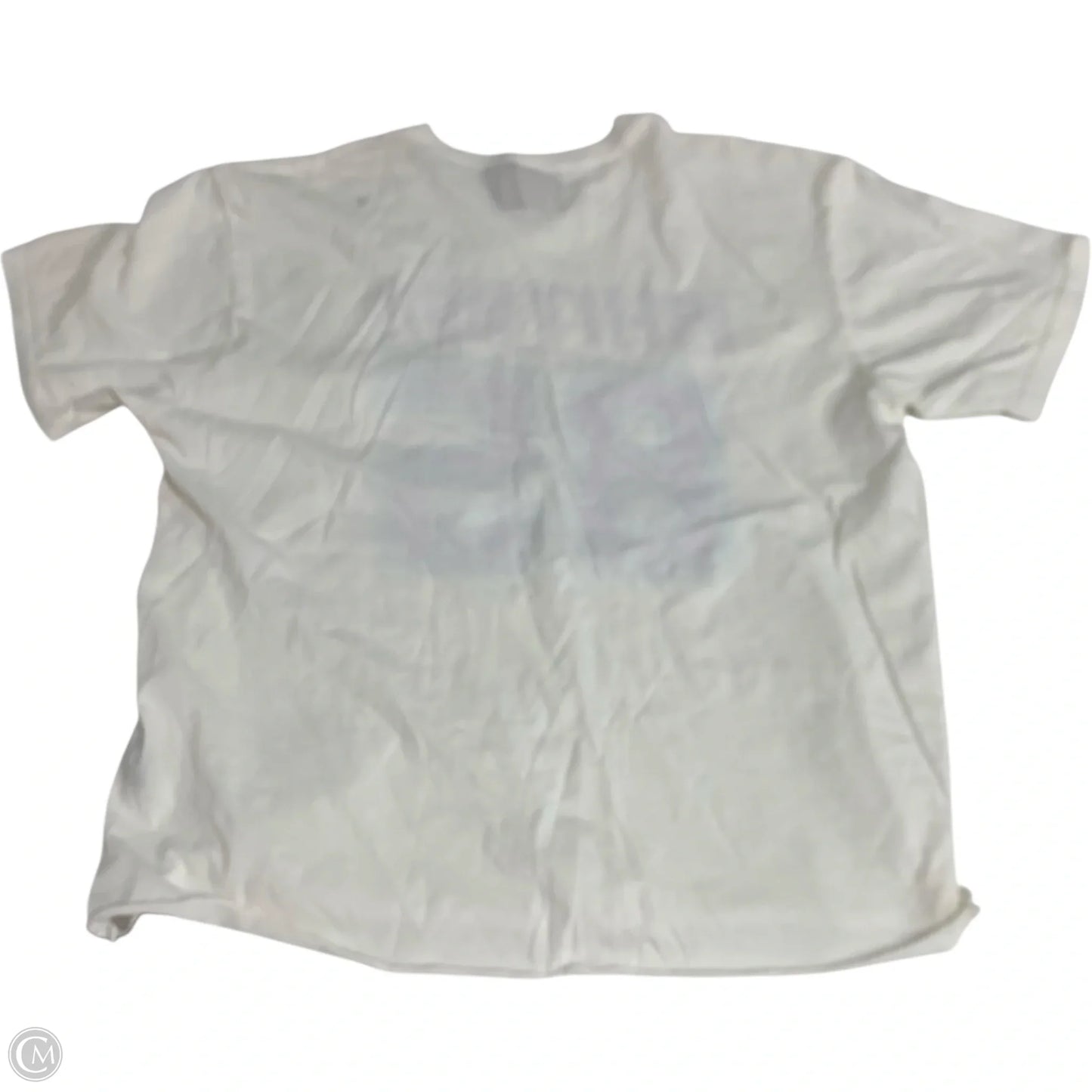 Top Short Sleeve By retrobrand In Purple & White, Size: M