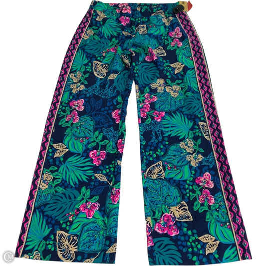 Pants Designer By Lilly Pulitzer In Blue & Green, Size: M