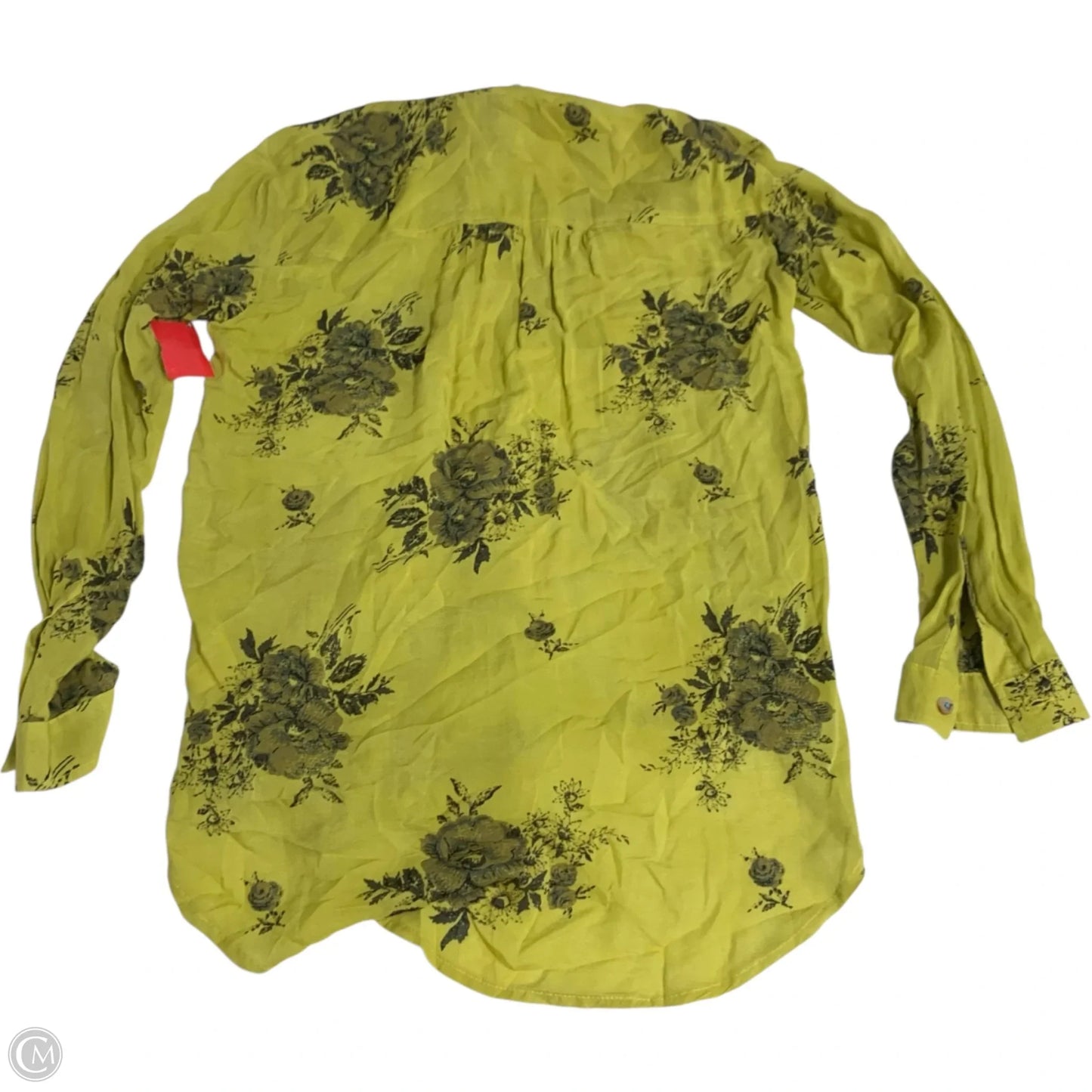 Top Long Sleeve By Pilcro In Black & Green, Size: Xs