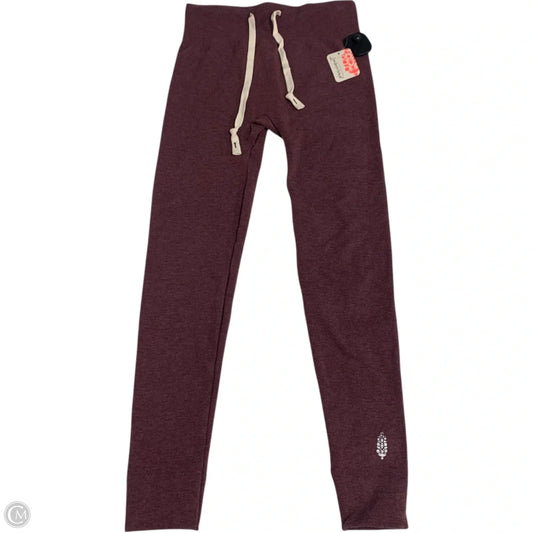 Pants Leggings By Free People In Maroon, Size: Xs