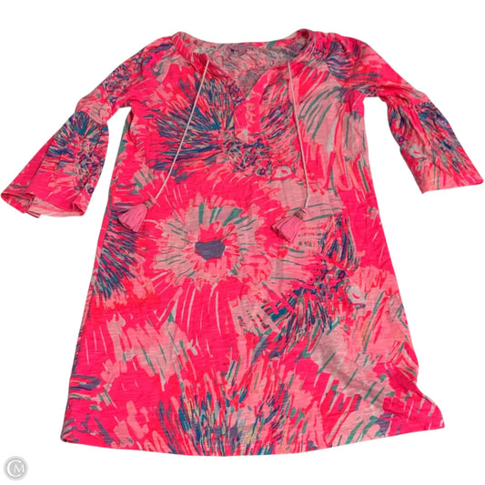 Dress Designer By Lilly Pulitzer In Blue & Pink, Size: Xs