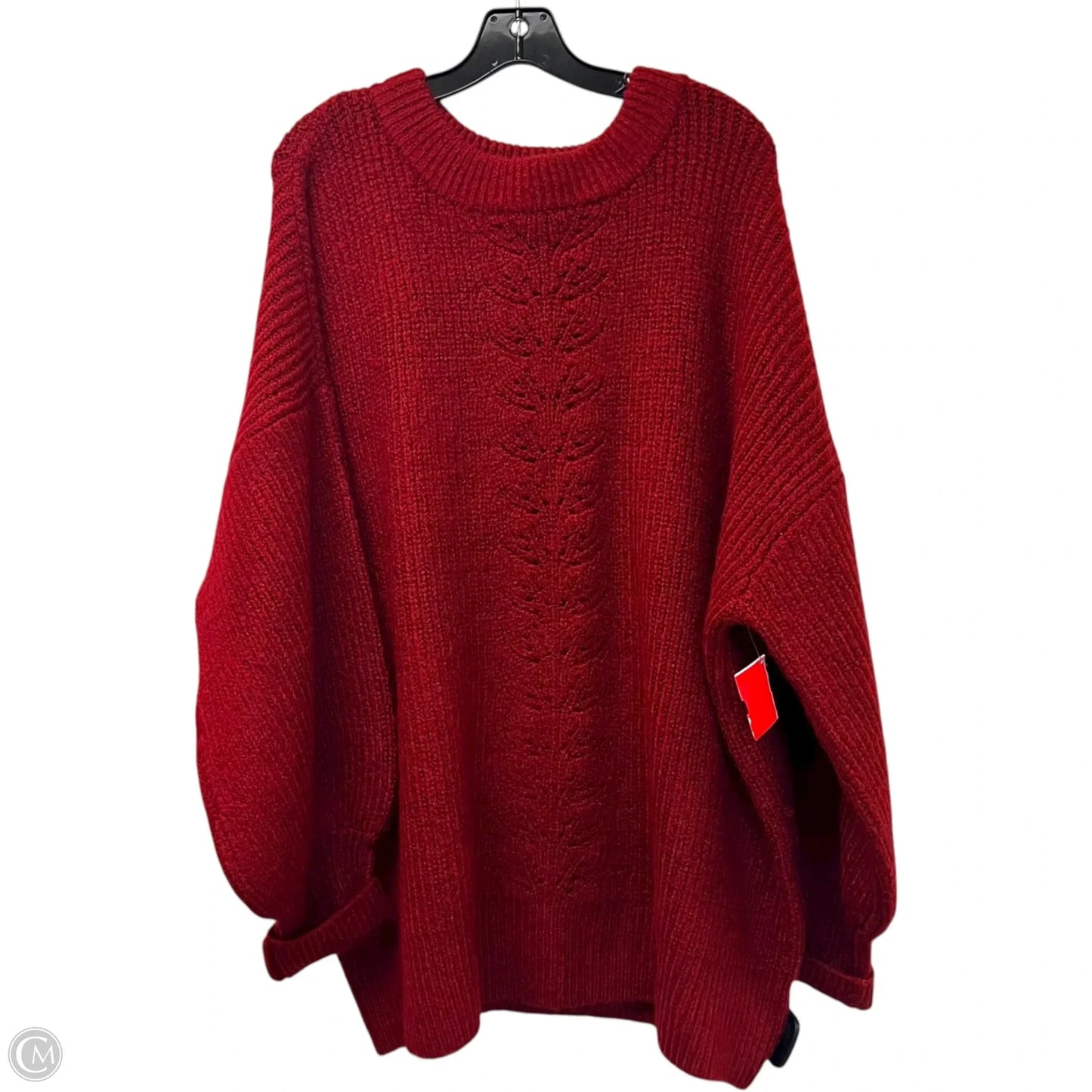 Sweater By Ava & Viv In Red, Size: 3x