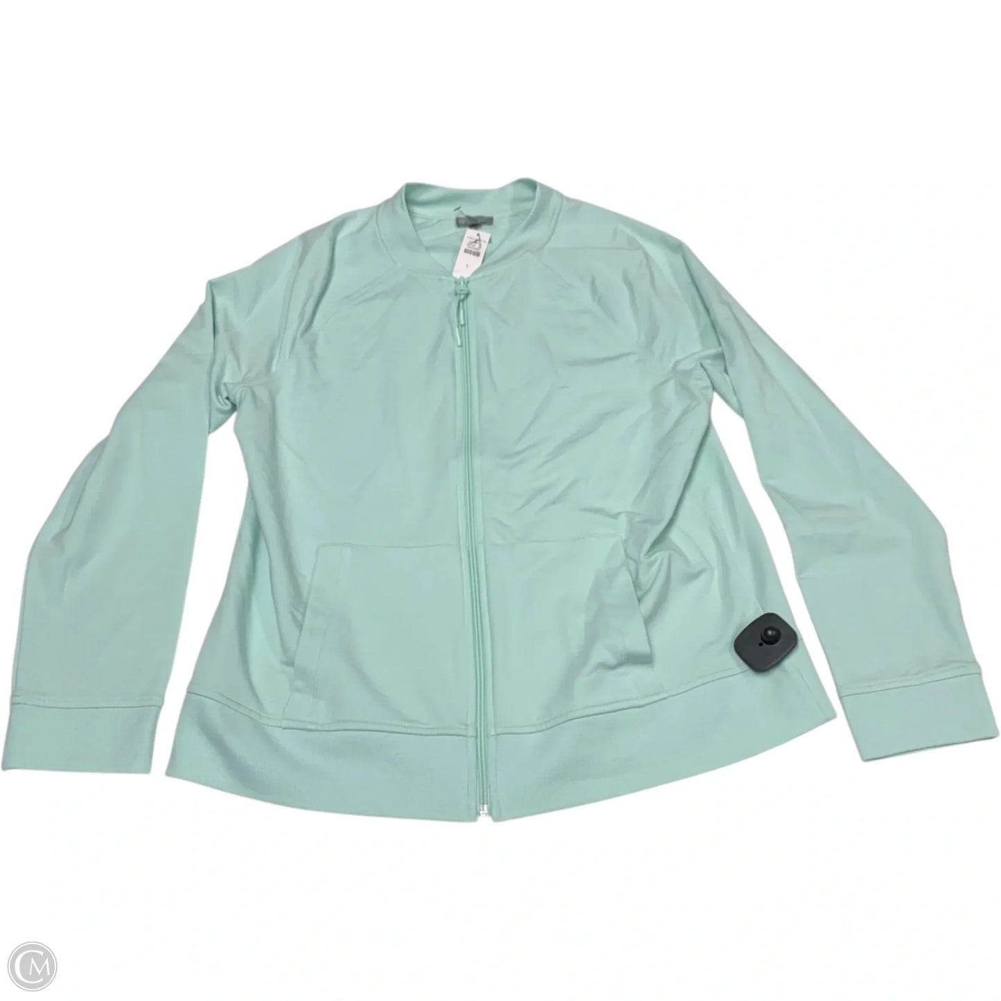 Athletic Jacket By Talbots In Green, Size: L
