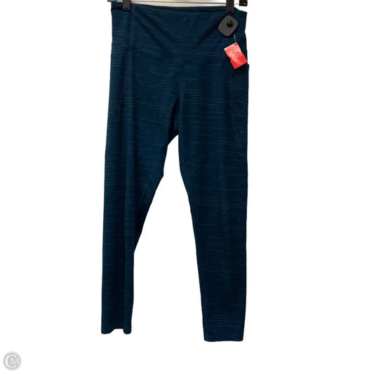 Athletic Leggings By Champion In Blue, Size: M