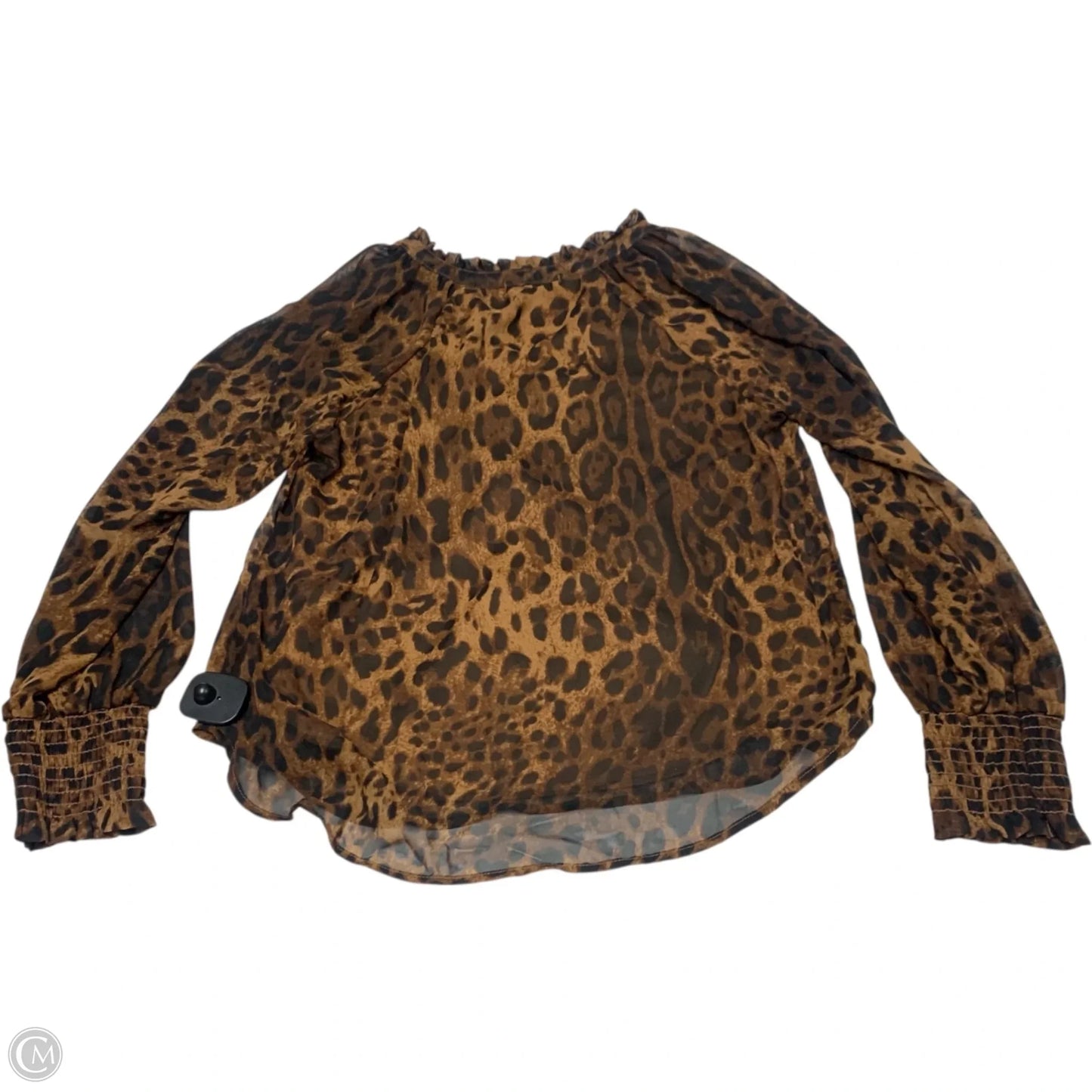 Blouse Long Sleeve By Gilli In Animal Print, Size: S