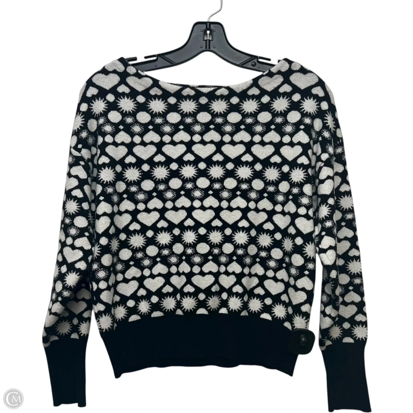 Sweater By Maeve In Black & White, Size: Xs