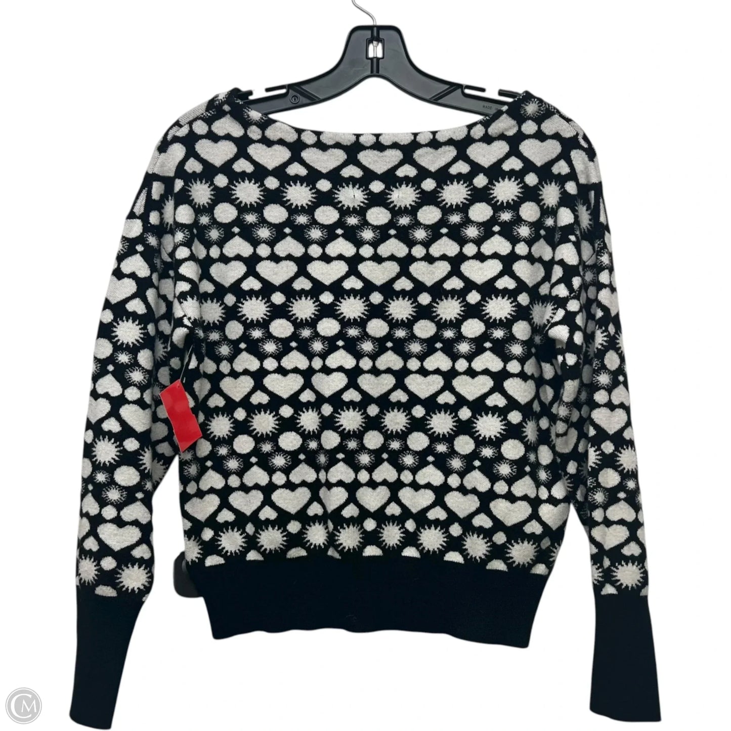 Sweater By Maeve In Black & White, Size: Xs